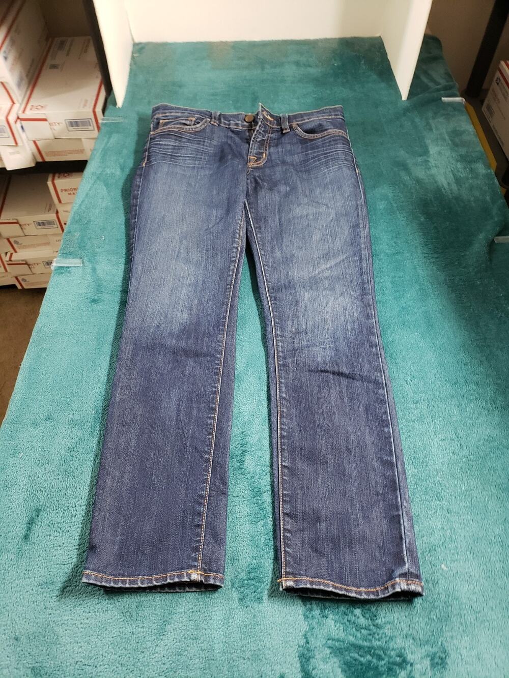 J Brand Jeans Size 27 Women Blue Pants Stretch Denim Ladies Mid Rise Ankle